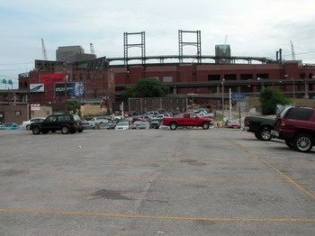 Downtown parking lot